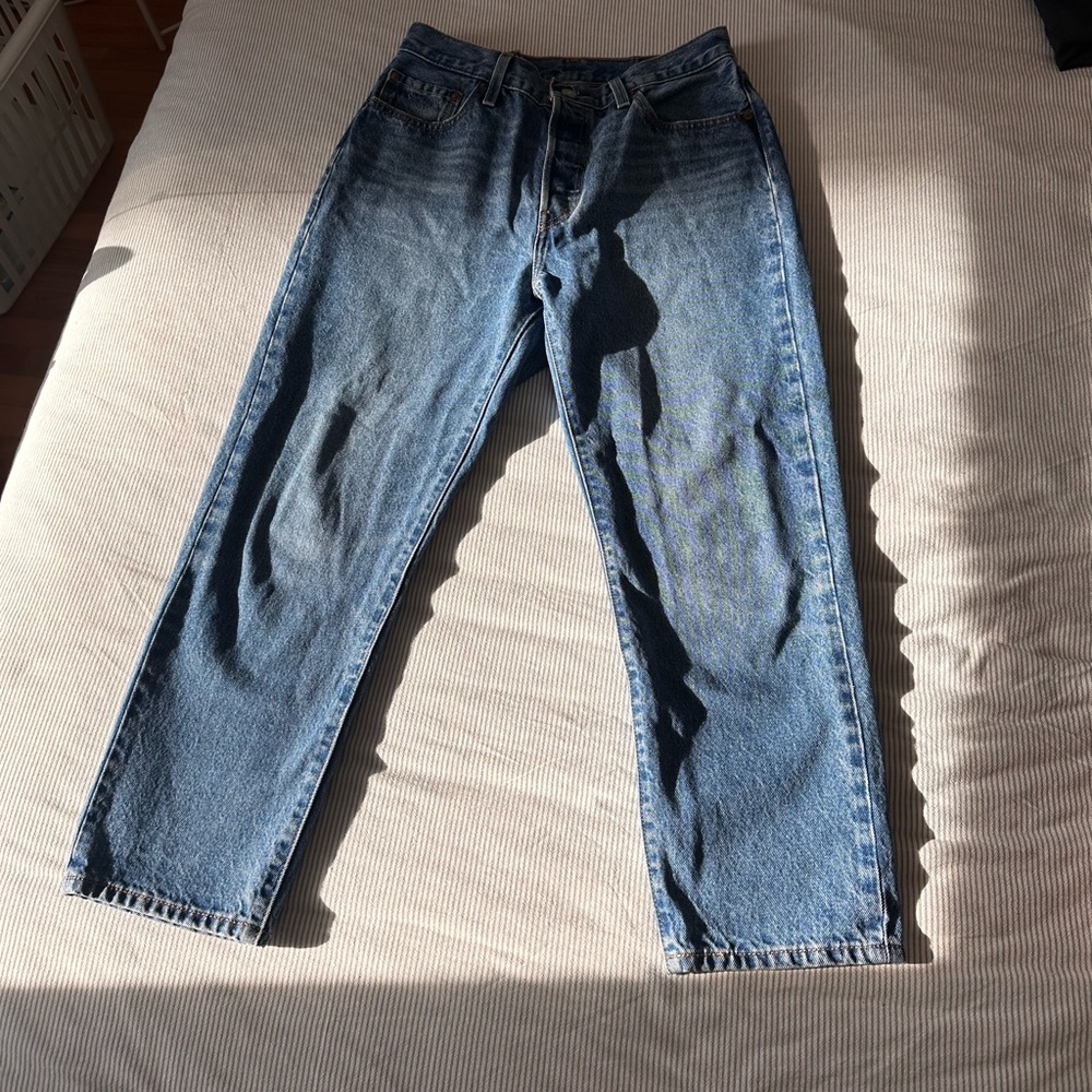 Levi's 501 Straight Leg Jeans Cropped